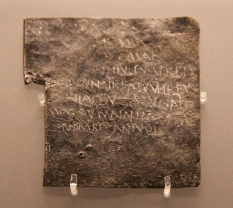 Lead curse tablet from Roman Bath